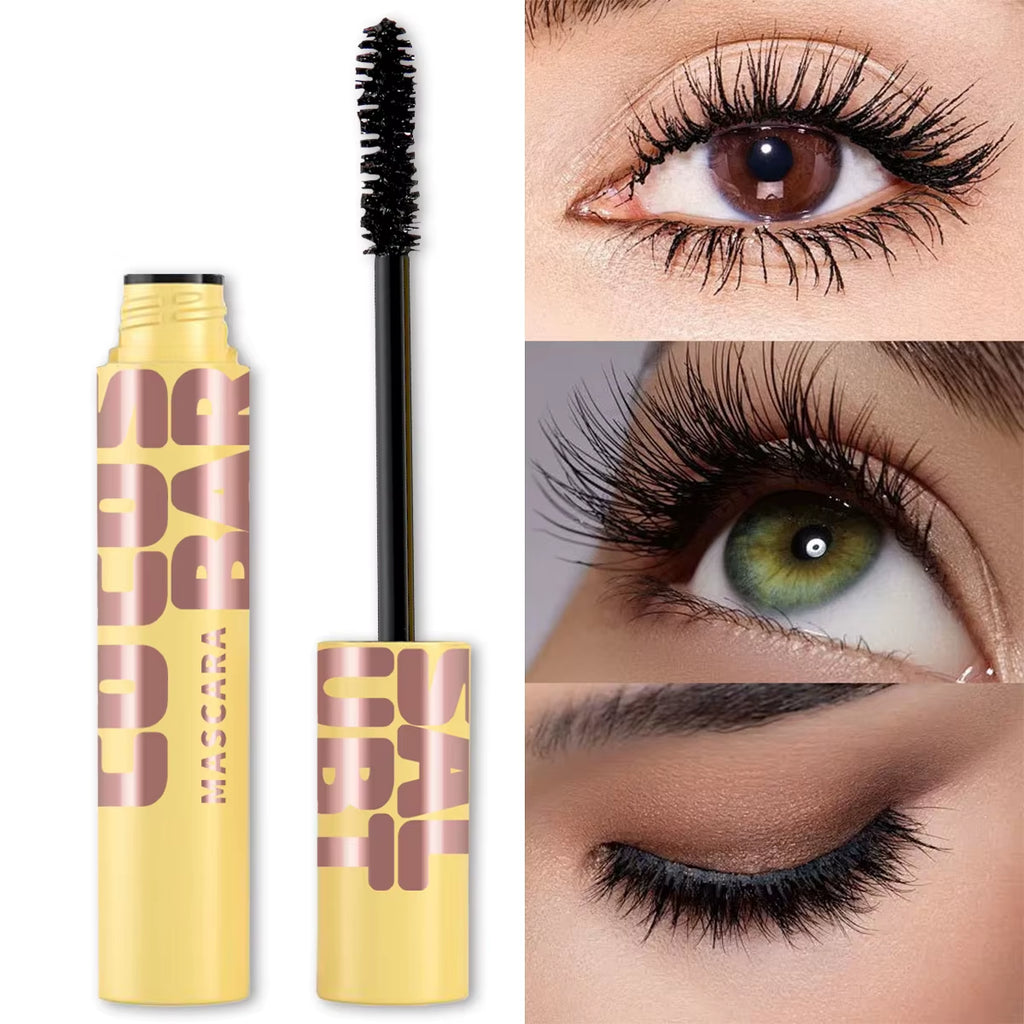 Curly Thick Waterproof Mascara, Anti-Smudge Curly Extended Style, Can Be Used in Combination, Must-Have Beauty Makeup